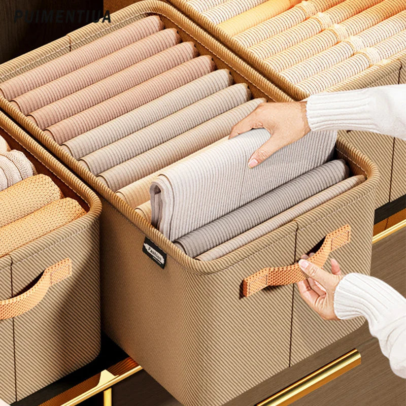 CAIXA ORGANIZADORA DE ROUPAS DOBRÁVEL - COMPRE 1 LEVE 4
