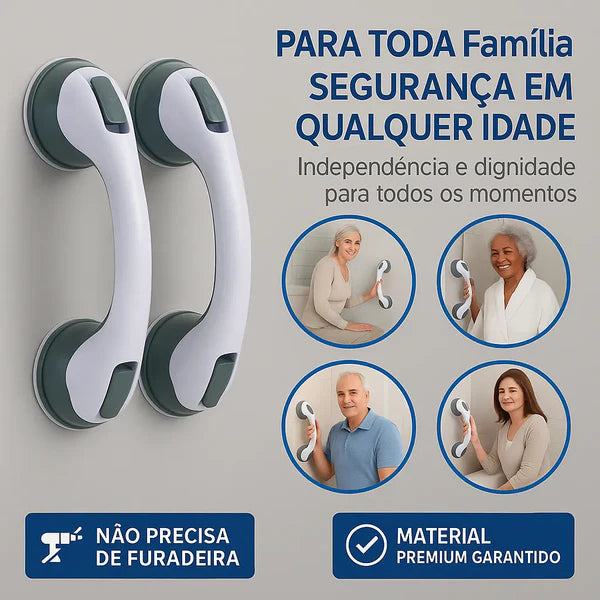 Barra De Apoio Para Banheiro Portátil SafeGrip – Fim das Quedas no Banheiro