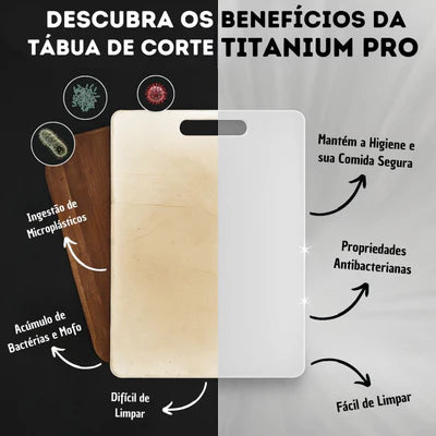Tábua Titanium Pro - Corte Preciso E Higiene Máxima