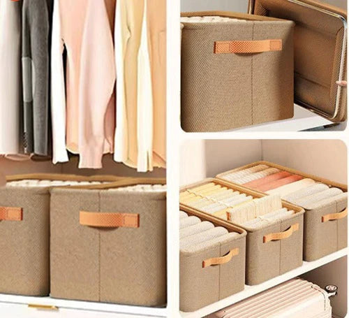 CAIXA ORGANIZADORA DE ROUPAS DOBRÁVEL - COMPRE 1 LEVE 4
