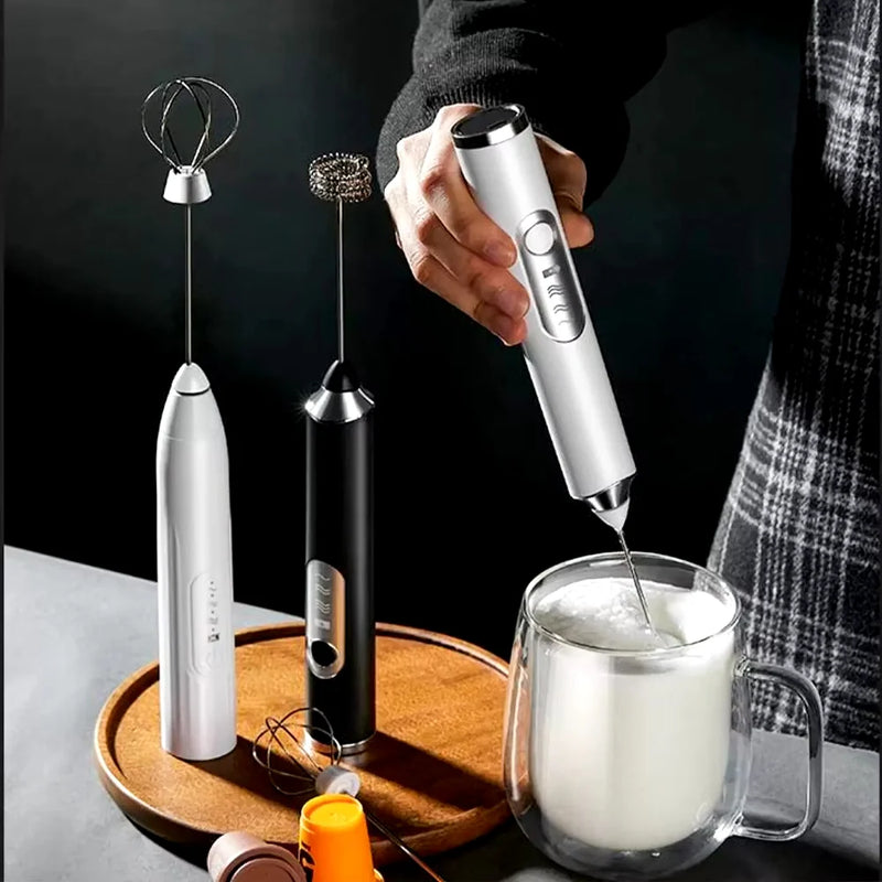 Batedor Misturador Mixer Elétrico Para Bebidas Leite Café Portátil Pro – Bebida Pronta Rapidamente