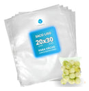 100 Sacos para Seladora a Vácuo 15x25cm – Conservação Segura e Duradoura