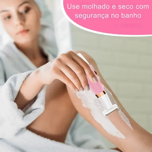 Depilador Elétrico Feminino Kemei Lavável Max – Depilação sem Dor