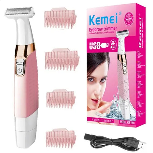 Depilador Elétrico Feminino Kemei Lavável Max – Depilação sem Dor
