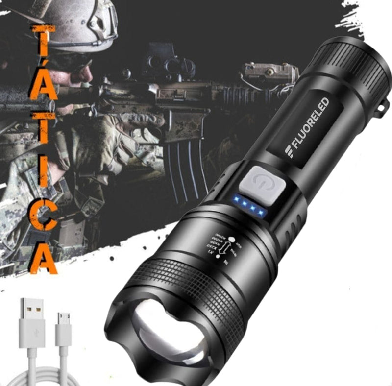 Lanterna Tatica T9 Militar - A Mais Forte do Mundo
