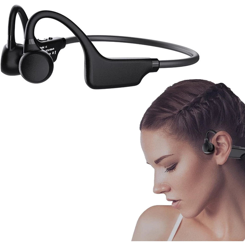 Fone Condução Óssea Bluetooth BoneVibe – Ouça com Liberdade e Segurança