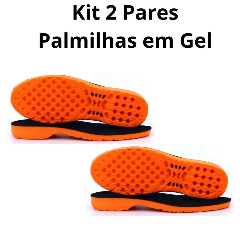 Kit 2 Pares De Palmilha Ortopédica De Gel P.U Pro – Fim das Dores nos Pés