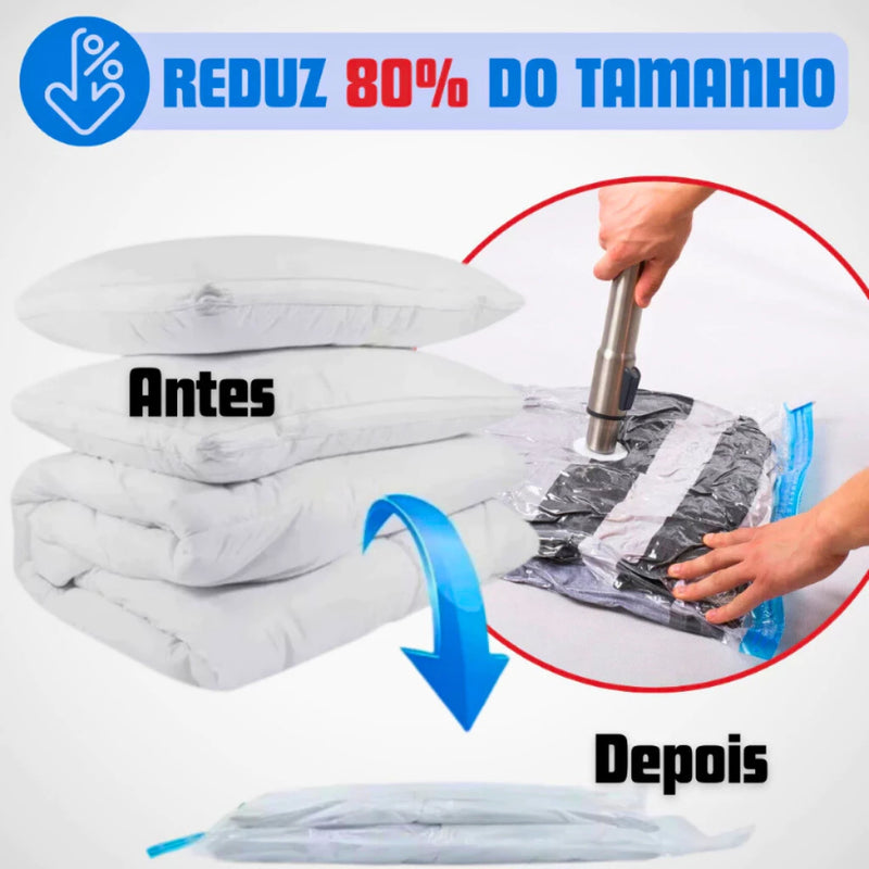 Kit Compactador com Bomba Elétrica SmartVac – Mais Espaço em Segundos