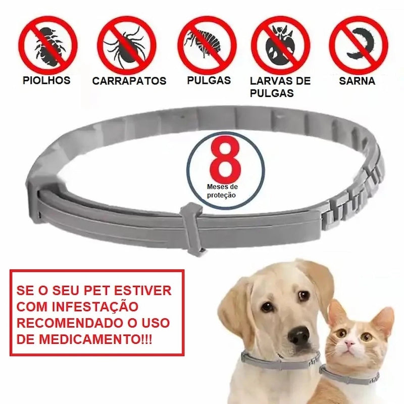 Colar Anti Pulgas E Carrapatos Max – Cães e Gatos Saudáveis