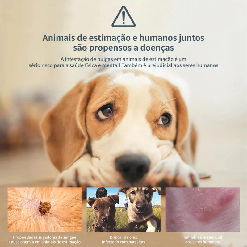 Colar Anti Pulgas E Carrapatos Max – Cães e Gatos Saudáveis