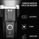 Lanterna Tática 4 em 1 com Powerbank Integrado - A lanterna que salva o seu dia – ou a sua vida