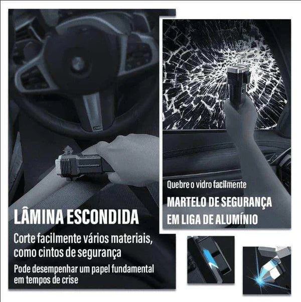 Lanterna Tática 4 em 1 com Powerbank Integrado - A lanterna que salva o seu dia – ou a sua vida