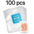 100 Sacos para Seladora a Vácuo 15x25cm – Conservação Segura e Duradoura