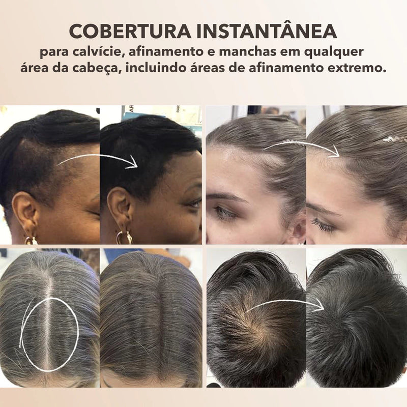 Pó Maquiagem P/ Cabelo A Prova D'Água Max – Fim Cabelos Brancos